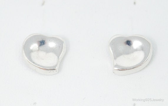 Modern Hearts Sterling Silver Earrings - image 2