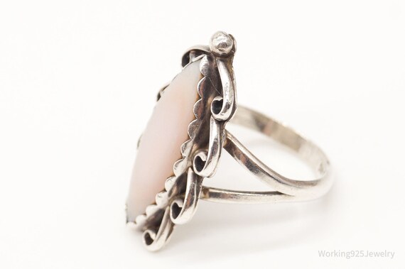 Vintage Native American Pink Mother Of Pearl Ster… - image 4