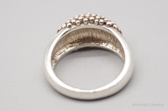 Vintage Modernist Style Sterling Silver Ring - Si… - image 5