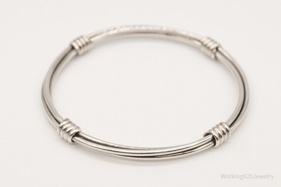 Designer BA Suarti Sterling Silver Bangle Bracelet - image 2