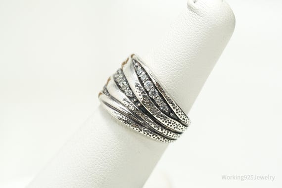 Designer Silpada Retired "Organics" Cubic Zirconi… - image 4