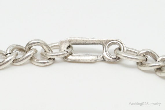 Antique Sterling Silver Chain Bracelet - image 7