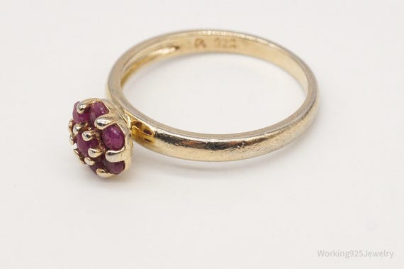 Designer Ross Simons Ruby Gold Over Sterling Silv… - image 4