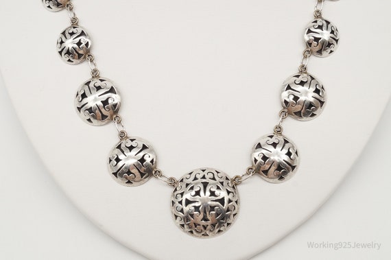 Vintage JGT Bali Sterling Silver Necklace - image 3