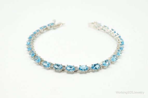 Vintage Designer ALX Blue Topaz Sterling Silver T… - image 3