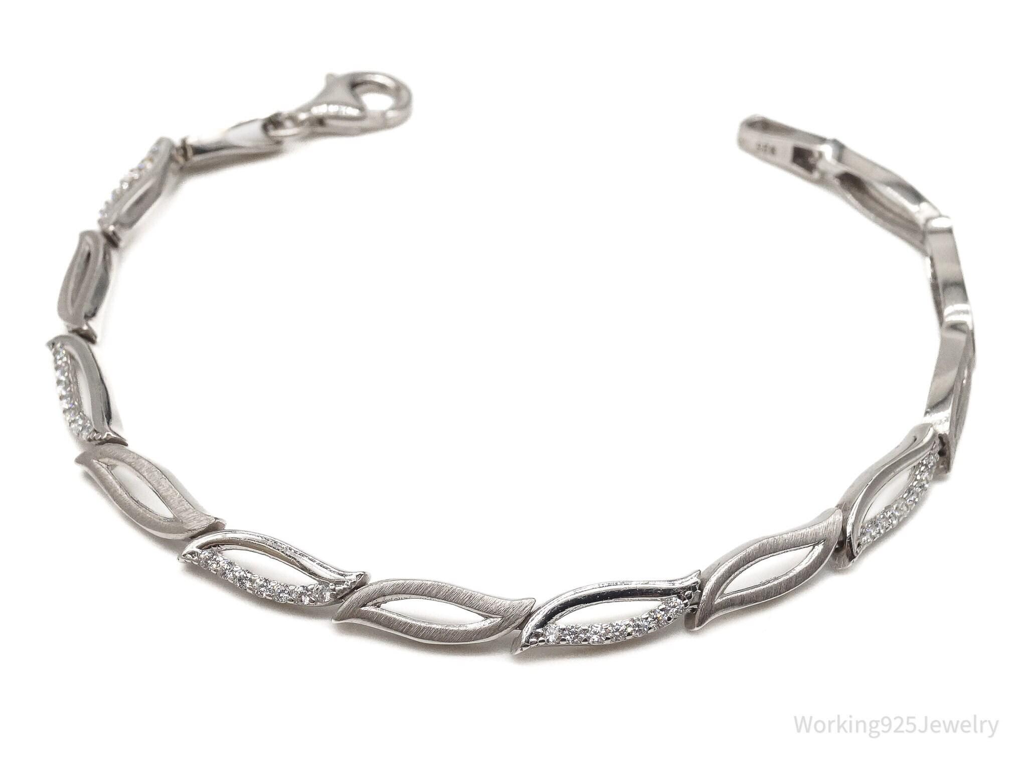Vintage Warsaw Poland Cubic Zirconia Sterling Silver