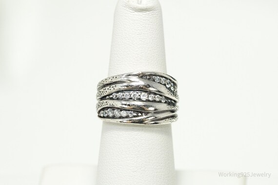 Designer Silpada Retired "Organics" Cubic Zirconi… - image 3