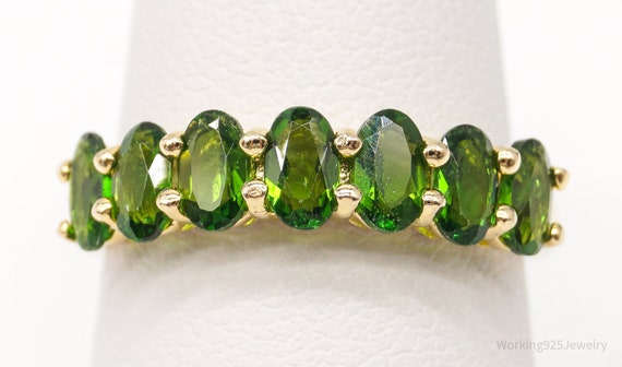 Designer DK Peridot Gold Vermeil Sterling Silver … - image 4