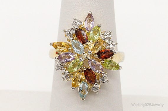 Designer Ross Simons Multi Gem Gold Vermeil Sterl… - image 3