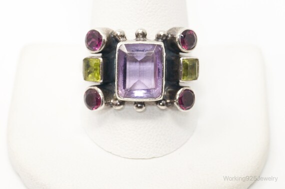 Vintage Designer Nicky Butler Multi Gem Sterling … - image 2