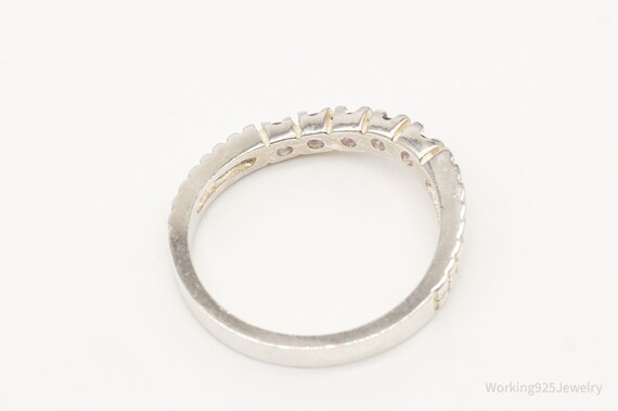 Vintage Amethyst Sterling Silver Ring - Size 10 - image 7