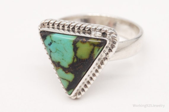 Vintage Native American Unsigned Turquoise Sterli… - image 4