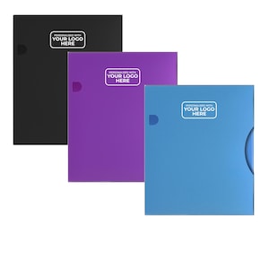 Personalised Logo A4 Display Book 150 Pockets, Flip File Folder with Clear Sleeves, Document Wallet for Artwork & Reports