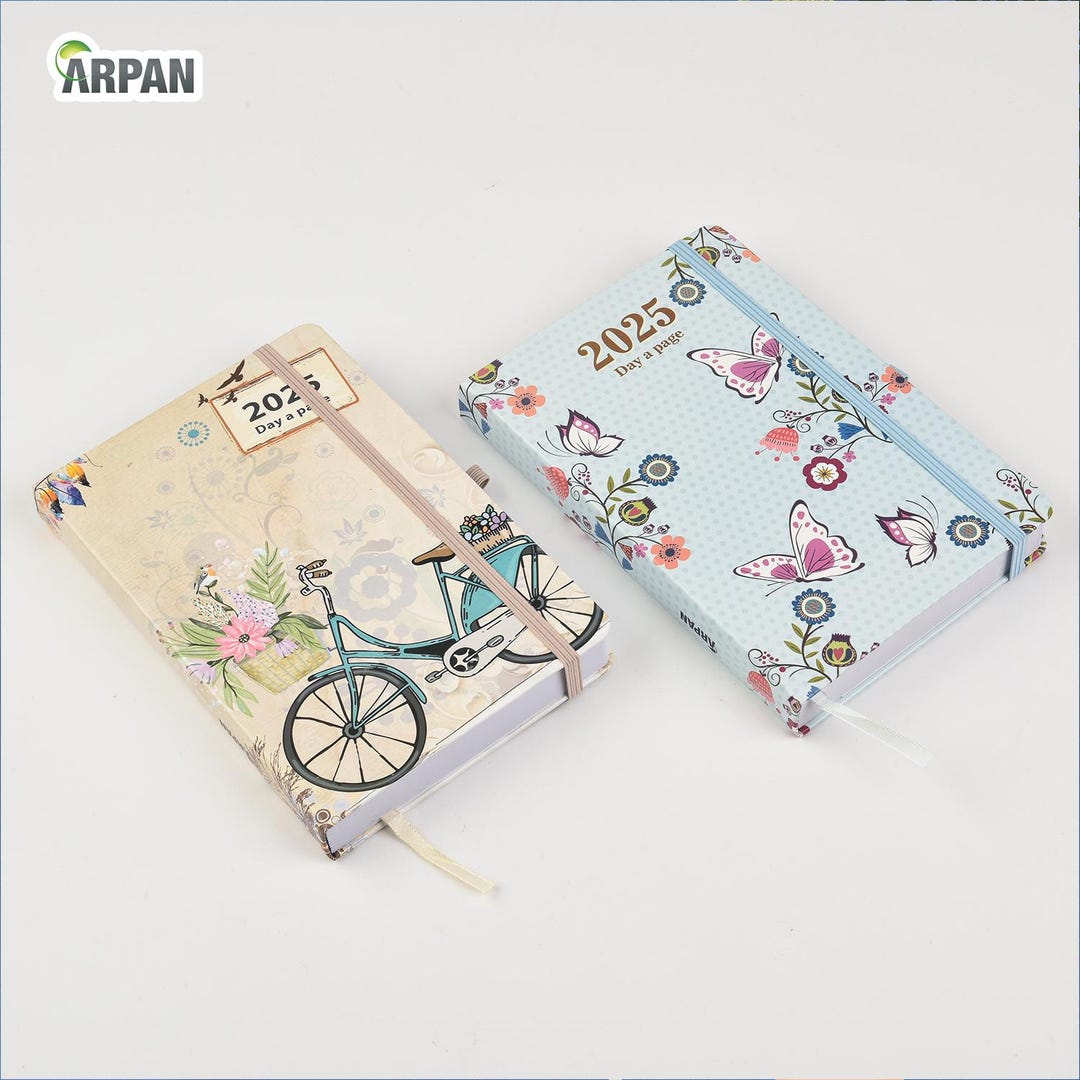 Diary 2025 Day a Page A5 Personal Organizer Diary Soft Padded Cover ...