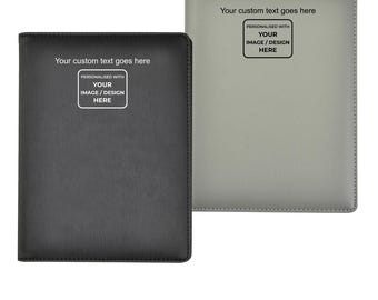 ARPAN Personalised text with logo A5 Presentation Folder, 36 Pockets, 72 Sides, Portfolio Display Book with Plastic Sleeves