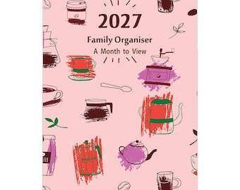 Arpan 2027 A3 Family Organiser Calendar – Large Wall Planner with 5 Columns | One Month to View Family Calendar 2027 UK