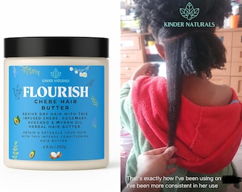 Chebe Hair Oil Hair Butter Infused Chebe Powder from Chad |  Avocado oil | dry brittle anti breakage reduces shedding detangler