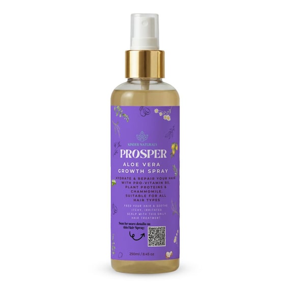 Aloe Vera Moisturising Hair Growth Mist Spray Leave in Conditioner |  Peppermint | Soothe Dry Itchy Hair Scalp Braids + Beard Detangler 250ml -  Etsy