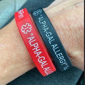 ALPHA-Gal Allergy Medical Alert Band