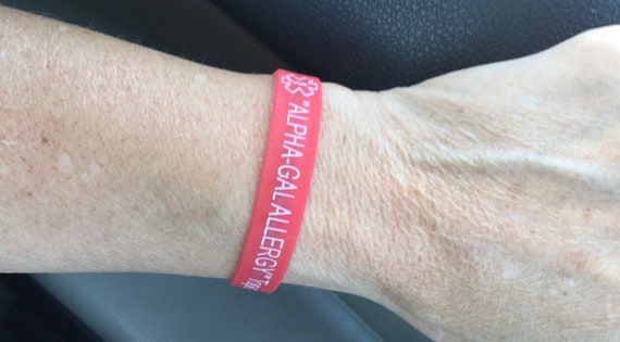 Alpha gal Allergy Medical Alert Band Etsy