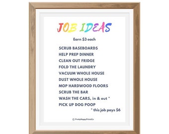 Chore/Jobs Ideas for Kids