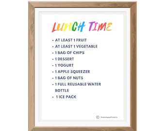 Lunch Packing Checklist