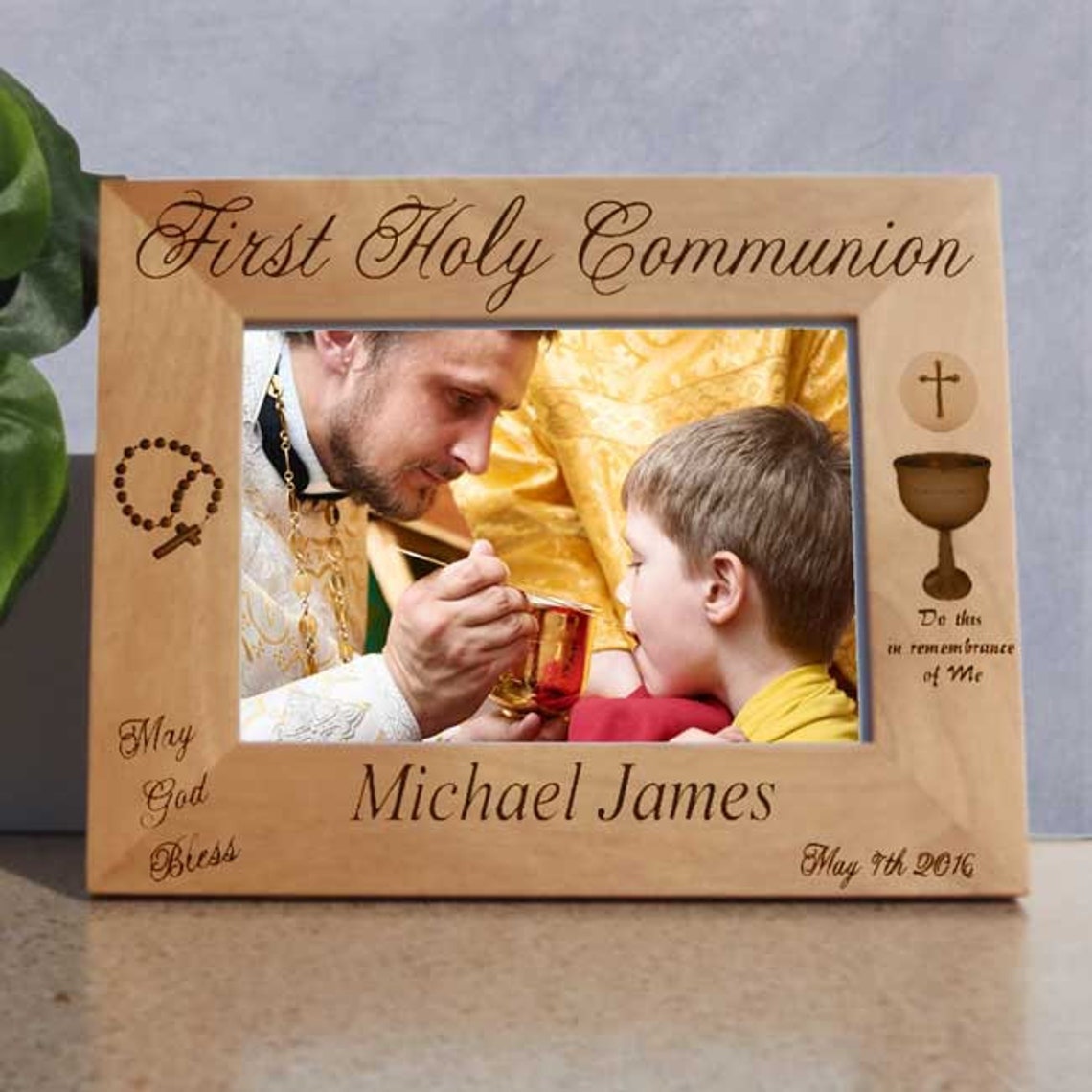 First Holy Communion Picture Frames Personalized for Boys or Girls ...