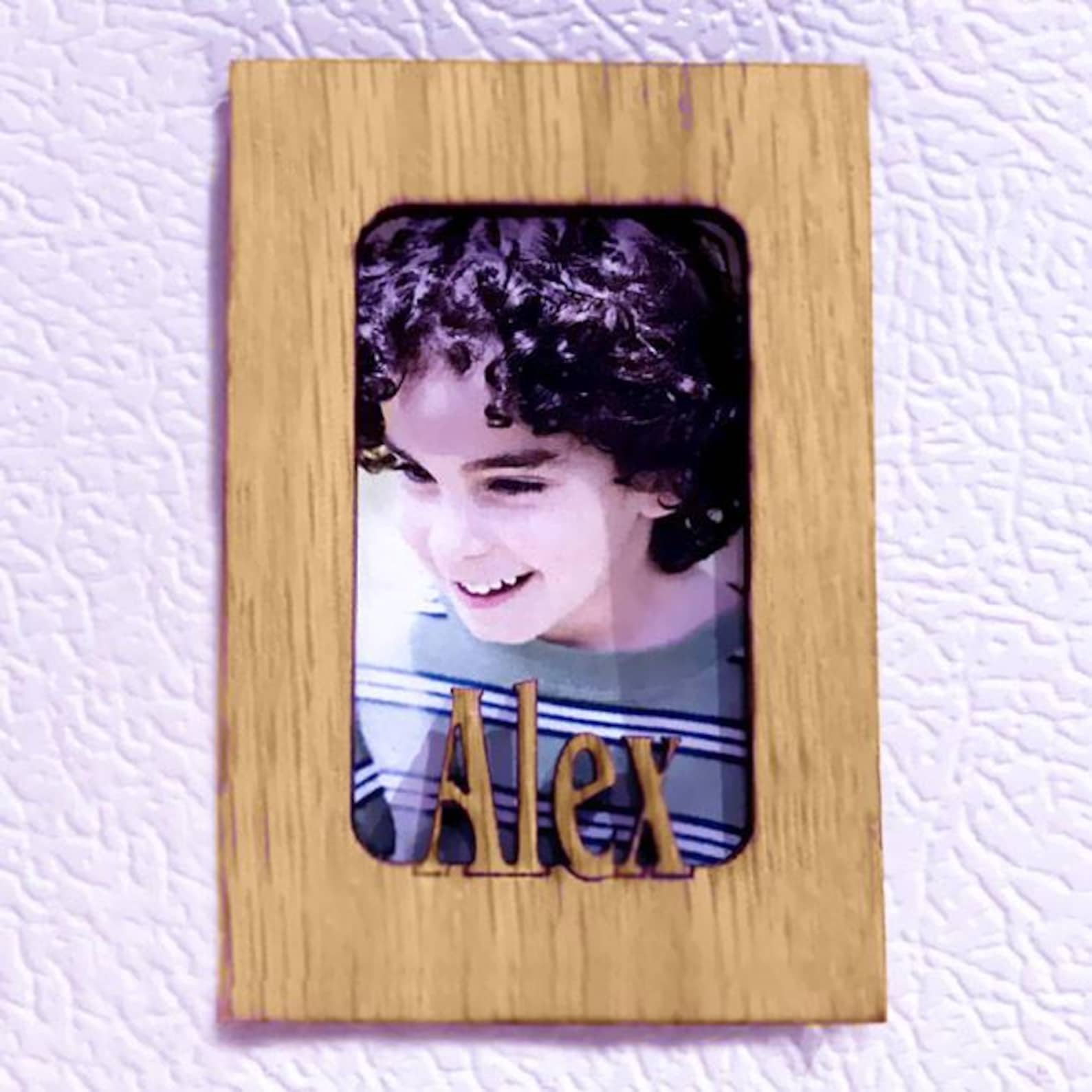 Personalized Cut-out Name Photo Mat – Custom Name Frame – Wall Hanging ...