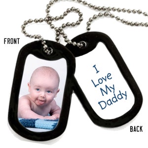 Military Style Photo Dog Tag Personalized with your picture and custom text