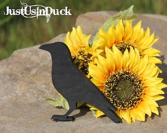 Black crow cutout, Rustic wooden black bird Tiered tray styling, Tiered tray decor, Scare crow, Stand alone, shelf sitter, Fall, Farmhouse