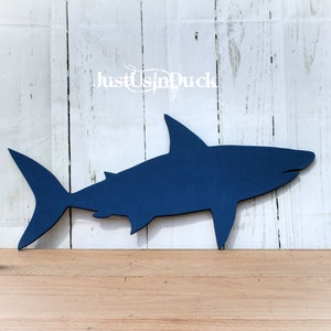 Large Wood Shark Wall Decor, Shark decor, Coastal Wall Decor, Beach House, Art Decor, Nursery decor, Porch decor, Patio decor, Great white