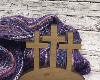 Easter 3 crosses, Three wooden cross decor, Thinking of you, lent, Religious, Jesus, Christian Spiritual, Minimal, Gift set, Prayer gifts