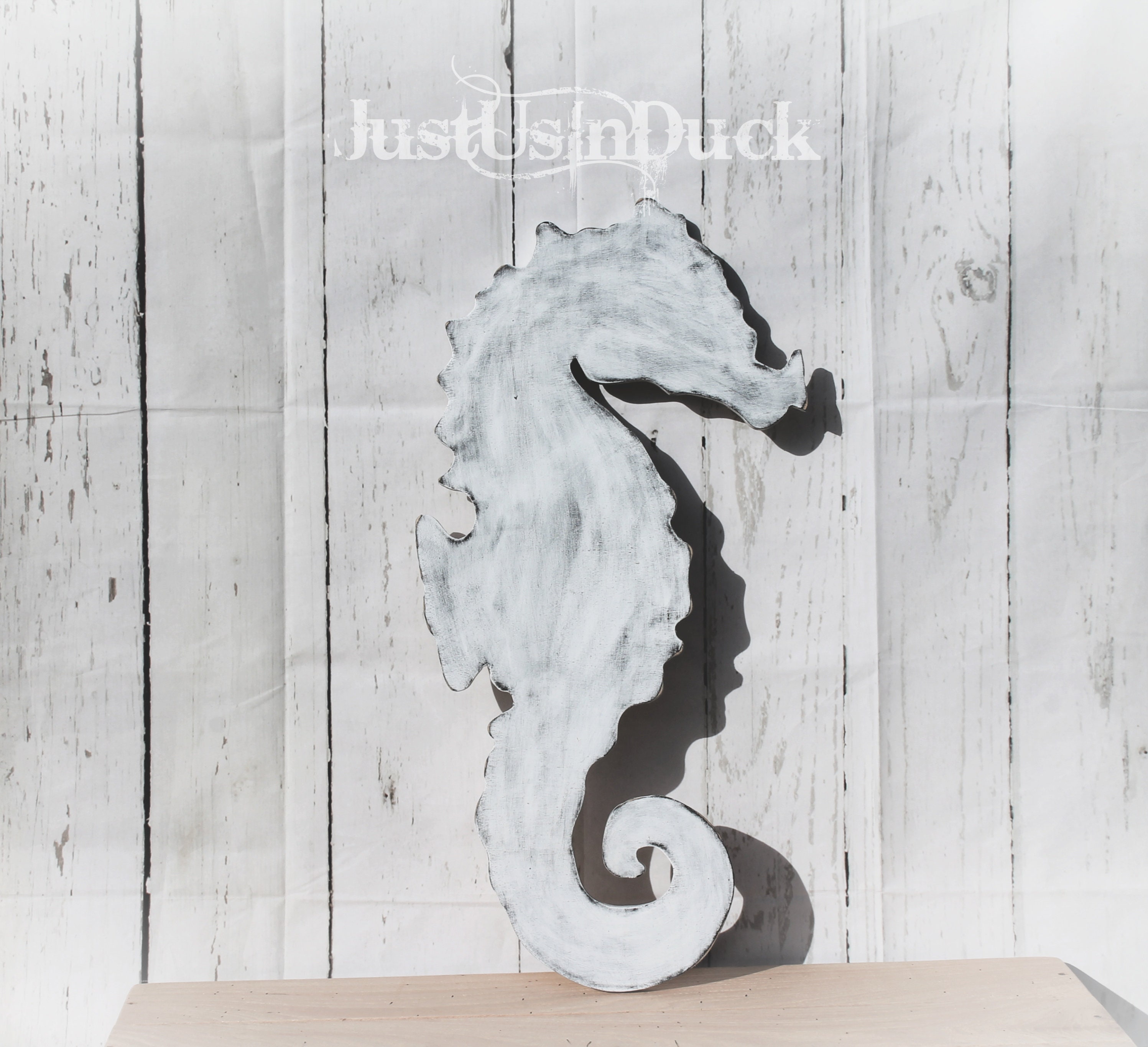 Large Wood Seahorse Wall Decor Wooden Seahorse Sign Coastal Etsy