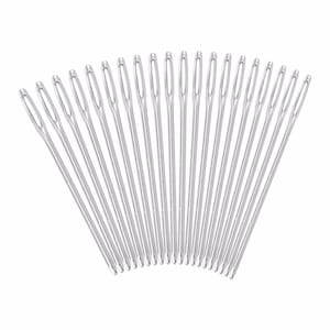 Hand Sewing Needles Round Eye 1.2mm x 52mm 20pieces Size Knitter Needles Embroidery Stitch Sewing DIY Home Crafts Tool Stainless Steel NEW