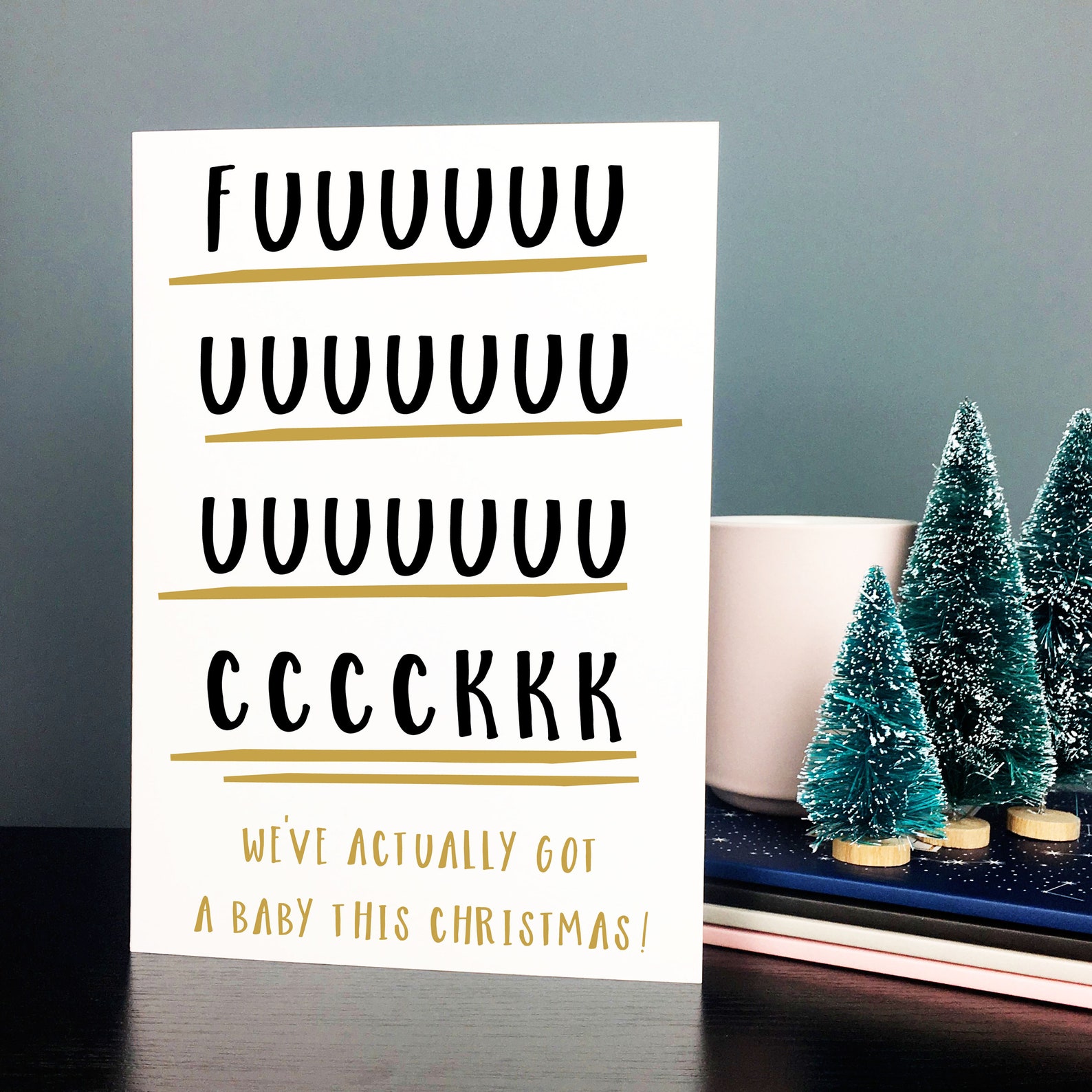 Baby Christmas Card New Baby Card Baby's First Christmas Etsy