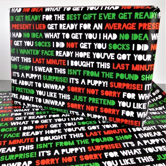 funny xmas wrapping paper