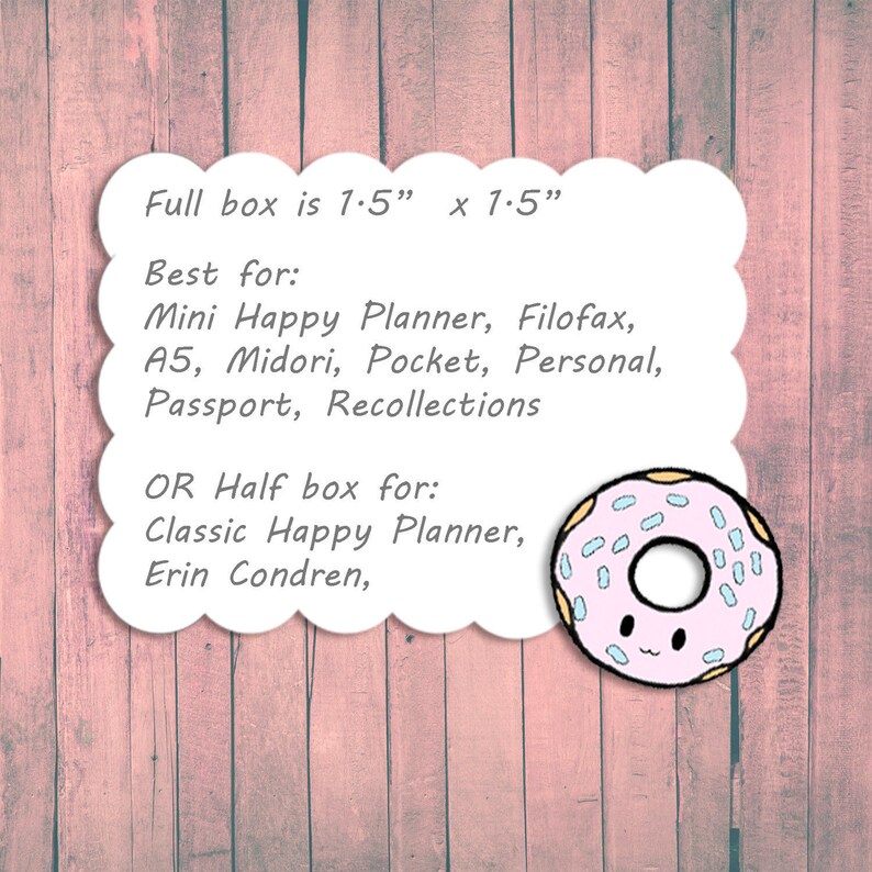 Printable Mini Fullbox Collection Dark Colors Planner - Etsy