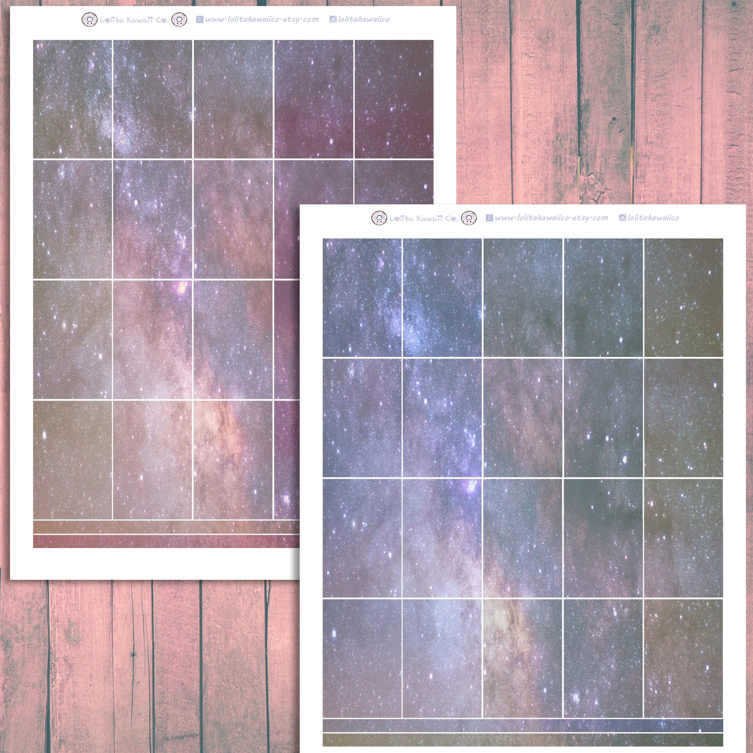 THP Printable Fullbox ~ Pastel Galaxy Stars || Planner Stickers : the ...