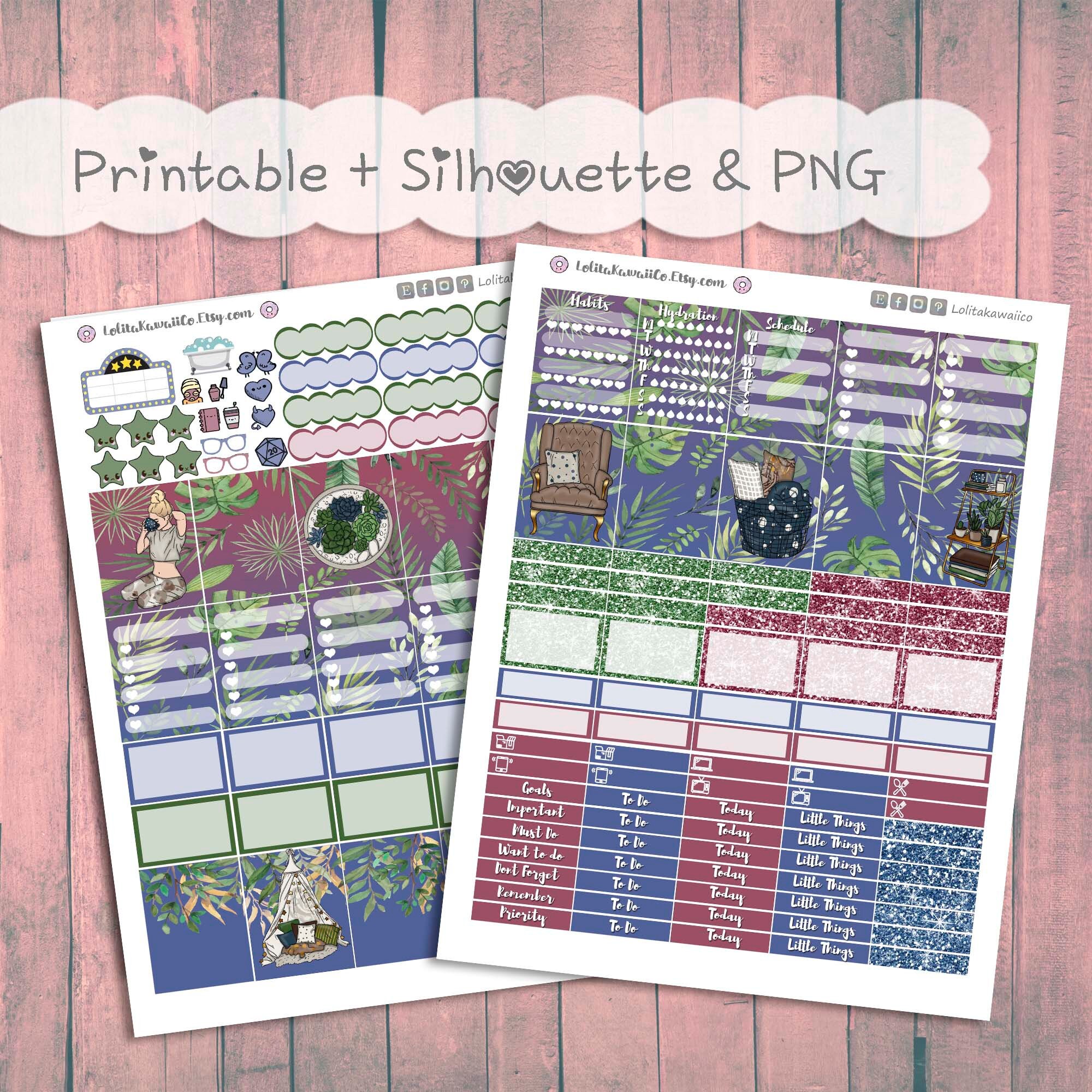 ECLP Weekly Kit: Cozy up || Printable Planner Stickers ~ Erin Condren ...