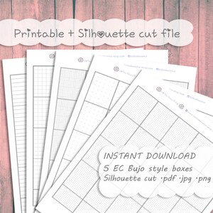 Printable Bujo Fullbox Bullet Journal Planner Stickers : the Happy ...