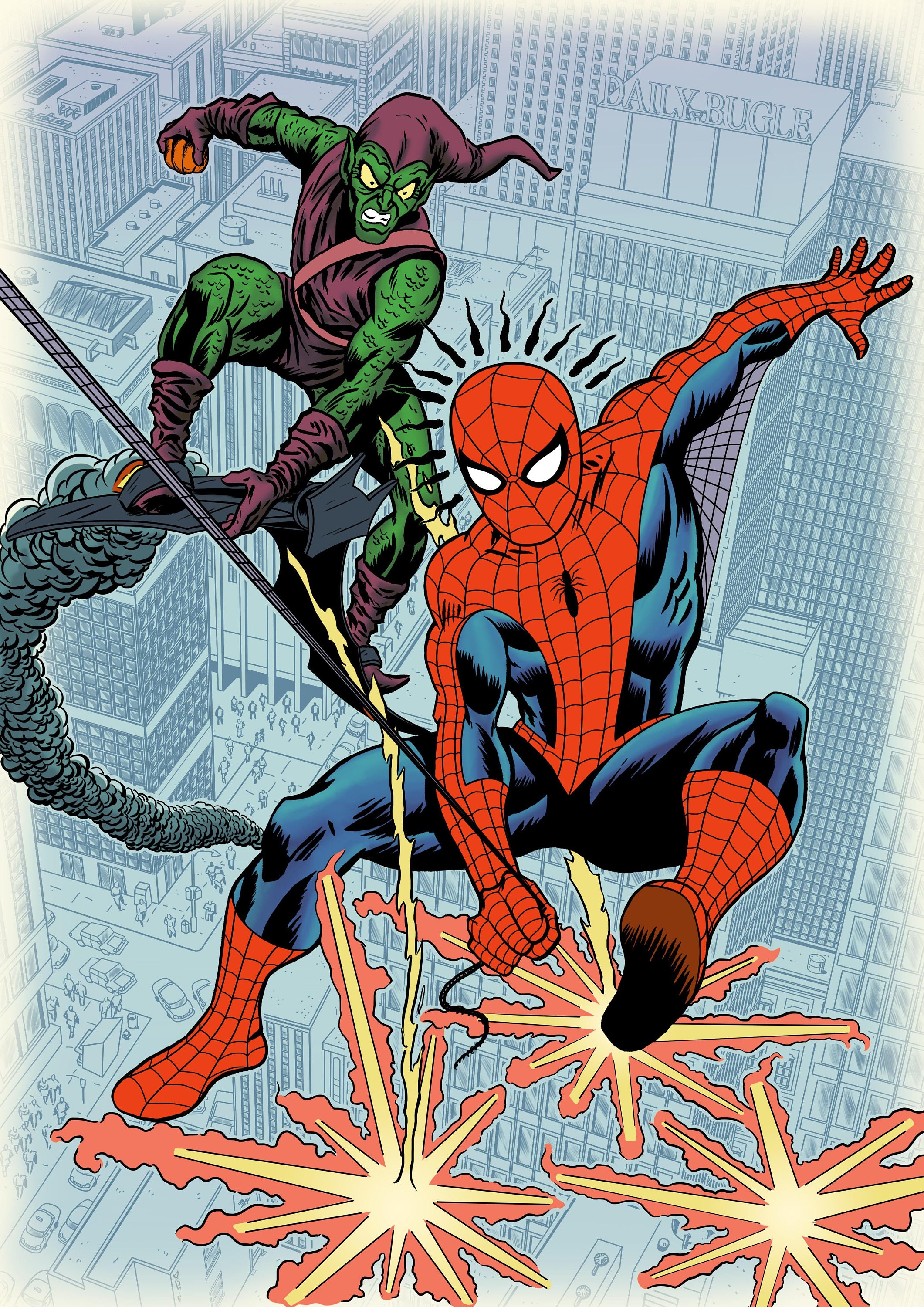 Classic Spider-man Vs Green Goblin - Etsy