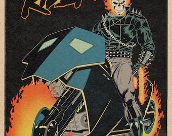 1990s Ghost Rider - Etsy