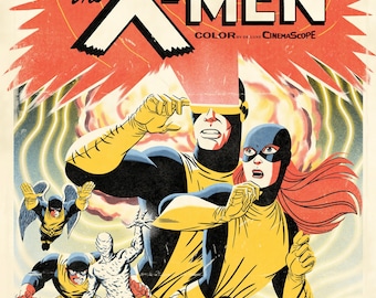 X-men 60s Movie Poster - Etsy