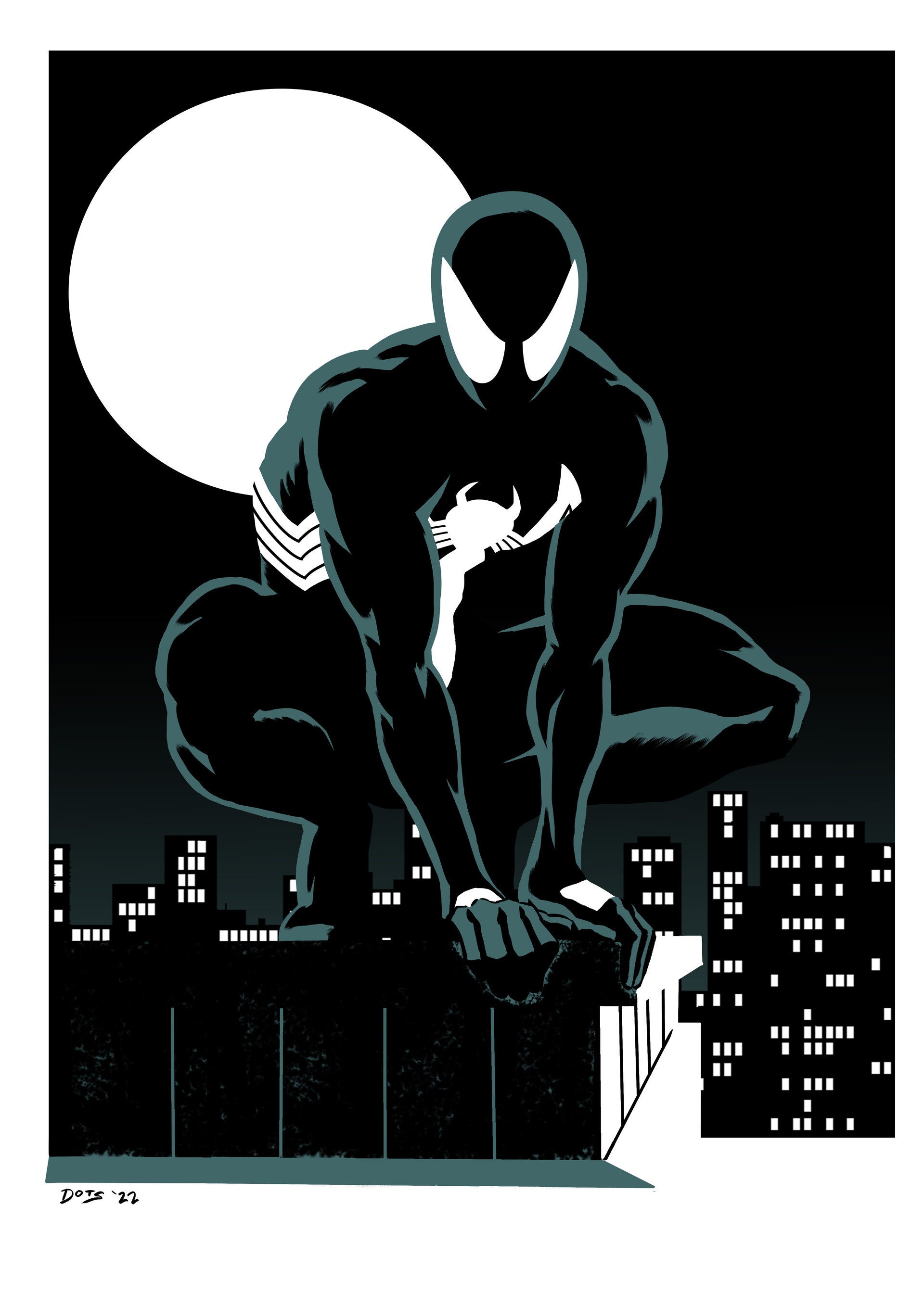 Black Suit Spider-man - Etsy