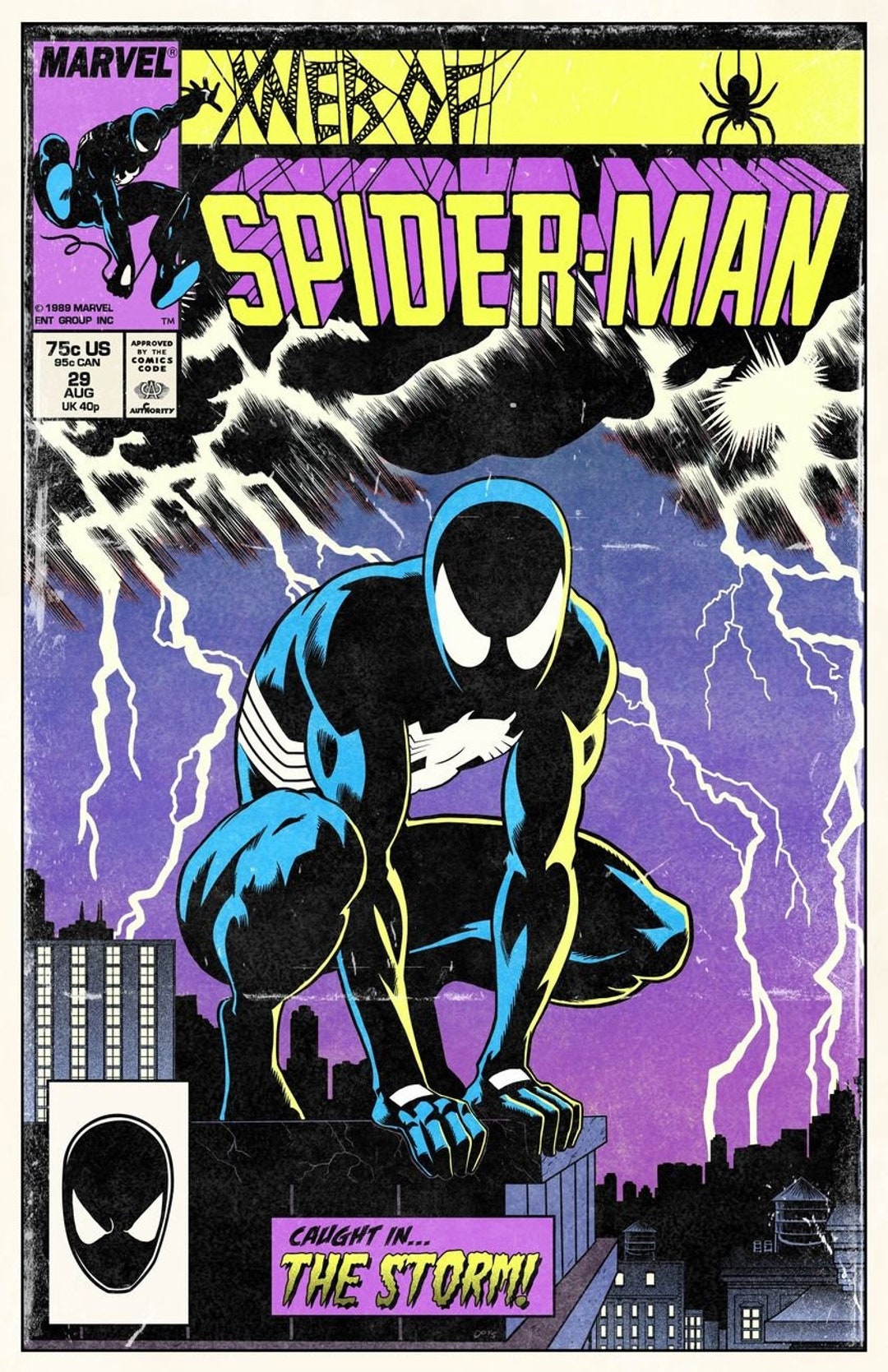 Web of Spider-man 29: Mock Cover - Etsy