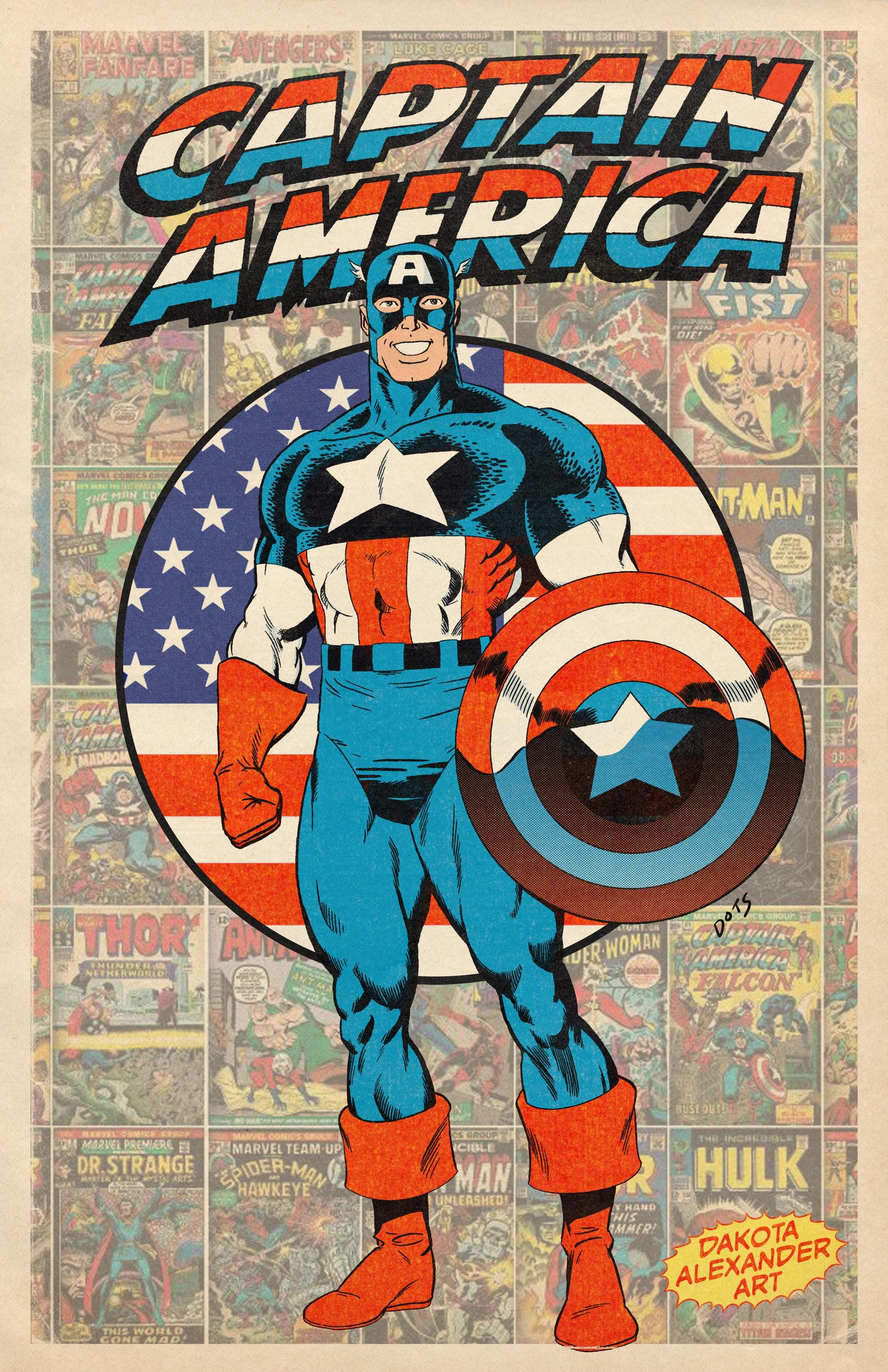Marvel Icons: Captain America - Etsy