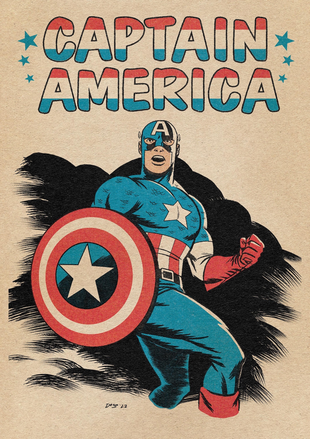 Captain America: Vintage - Etsy