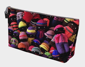 Dollies  For Love, knitting bag, makeup bag, toiletry bag,  birthday gift, hobby bag, make up , zippered bag, medication, jewelry bag