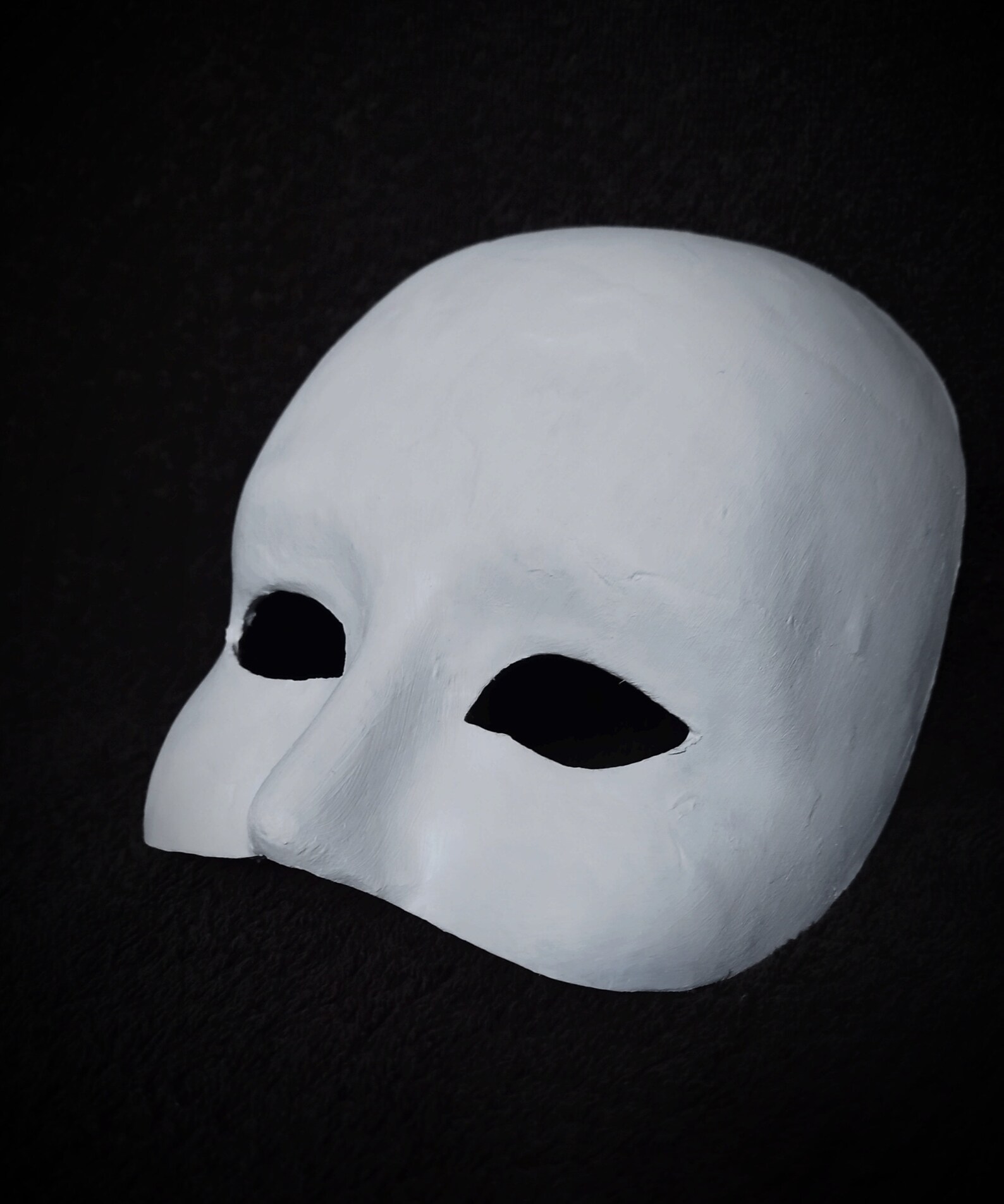 Plain White Mask Half Face - Etsy Canada