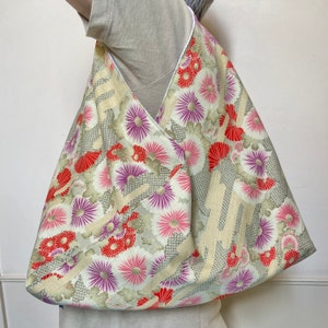 AZUMA bag in traditional Japanese fabric / origami bag / eco bag / tote bag
